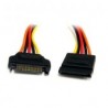 Cable 30Cm Corriente Alimentacion Sata 15 Pines  Startech Satapowext12