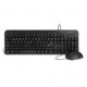 Kit Teclado Y Mouse Vorago Alambrico Multimedia Usb Negro (Km-107)