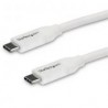 Cable Usb C Startech Pd 5A Usb 2.0 4M Blanco Usb2C5C4Mw