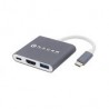 Adaptador Usb Tipo C A Hdmi Naceb Na-0111 Hdmi + Usb 3.0 + Pd Plata