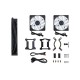 Enfriamiento Líquido Aio Cooler Master Masterliquid 240L Core Argb 2X 120Mm Mlw-D24M-A18Pz-R1