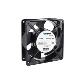 Ventilador Metálico Steren 120Mm 2650 - 3000Rpm Negro Vn6-117M