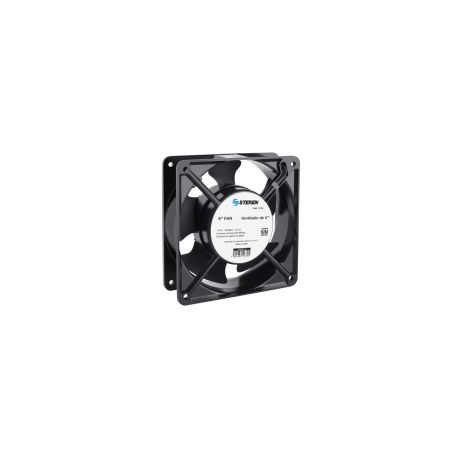 Ventilador Metálico Steren 120Mm 2650 - 3000Rpm Negro Vn6-117M