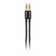 Cable Auxiliar Vorago Cab-115 Negro Metalico 3.5Mm A 3.5 Mm Bolsa