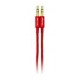 Cable Auxiliar Vorago Cab-115 Rojo Metalico 3.5Mm A 3.5 Mm Bolsa