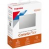 Disco Duro Externo Toshiba 4Tb Hdtx140Xscca Usb 3.0 Canvio Flex Plata
