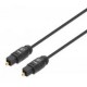 Cable Auxiliar Manhattan Toslink Macho - Toslink Macho 1M Negro 356060