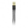 Cable Auxiliar Vorago Cab-115 Negro Metalico 3.5Mm A 3.5 Mm Bolsa