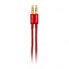 Cable Auxiliar Vorago Cab-115 Rojo Metalico 3.5Mm A 3.5 Mm Bolsa