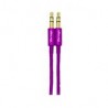 Cable Auxiliar Vorago Cab-115 Morado Metalico 3.5Mm A 3.5 Mm Bolsa