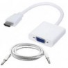 Convertidor Hdmi A Vga Brobotix Hdmi/Vga(D-Sub) Color Blanco