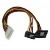Cable 30Cm Corriente Divisor Molex A 2X Sata Startech Pyo2Lp4Lsatr