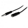 Cable 2M Extension  Minijack 3.5 Macho A Hembra  Startech Mu2Mmfs