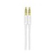 Cable Auxiliar Vorago Cab-115 Blanco Metalico 3.5Mm A 3.5 Mm Bolsa