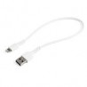 Cable De Carga Certificado Startech.Com Mfi Lightning Macho A Usb-A 2.0 Macho 30Cm Rusbltmm30Cmw