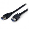 Cable Extensor Usb Startech.Com Usb-A Macho A Usb-A Hembra 2 Metros Negro Usb3Sext2Mbk