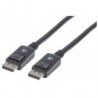 Cable Displayport Manhattan 1.0M 4K Blindado Macho-Macho 306935