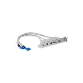Bracket Usb A Hembra 4 Puertos  Adaptador  Startech Usbplate4