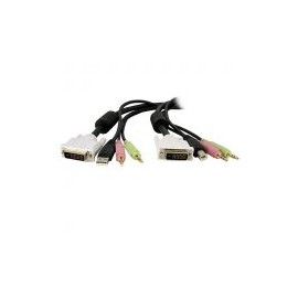 Cable Kvm 3M 4En1 Dvi-D Dual Link Usb Audio  Startech Dvid4N1Usb10