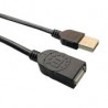 Cable Extension Manhattan Usb Macho Usb Hembra 3 Metros Negro 364898
