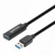 Cable De Extensión Manhattan Usb 3.0 A Macho - Usb A Hembra 10 Metros Negro 153751