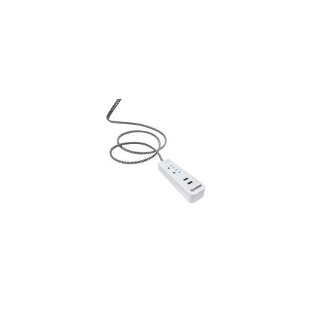 Barra Muticontactos Steren 2X Salidas 2X Usb Blanco 905-3007