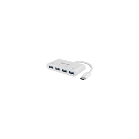 Hub Steren Usb-C Macho - 4X Usb-A Hembra 5000Mbit/S Negro Usb-5260