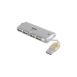 Hub Usb Steren 4X Puertos Usb-A 2.0 Hembra 480Mbit/S Gris Usb-520