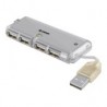 Hub Usb Steren 4X Puertos Usb-A 2.0 Hembra 480Mbit/S Gris Usb-520