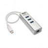 Tripp Lite Hub Usb-C Macho - 3X Usb-A Hembra 5000Mbit/S Plata U460-003-3A1G