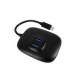 Hub Batauro Usb-C Macho - 4 X Usb 3.0 Hembra Negro Hu-40