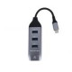 Hub Batauro Usb-C Macho -1 X Hdmi 3 X Usb 3.0 Hembra Gris Hu-30