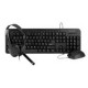 Combo Vorago Kit Teclado Y Mouse Km-107 + Diadema C/Microfono Hs-400