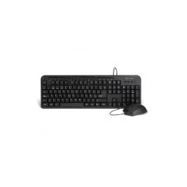 Kit Teclado Y Mouse Vorago Alambrico Multimedia Usb Negro (Km-107)
