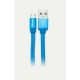 Cable Micro Usb Vorago Cab-113 Azul 1 Metro Bolsa