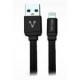 Cable Usb A Lightning Vorago Cab-119 Negro 1 Metro Bolsa